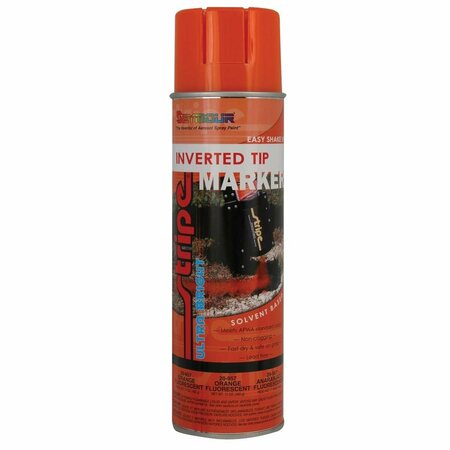 SEYMOUR MIDWEST 20 oz Inverted Tip Solvent Based Marking Paint, Fluorescent Orange SM20-957